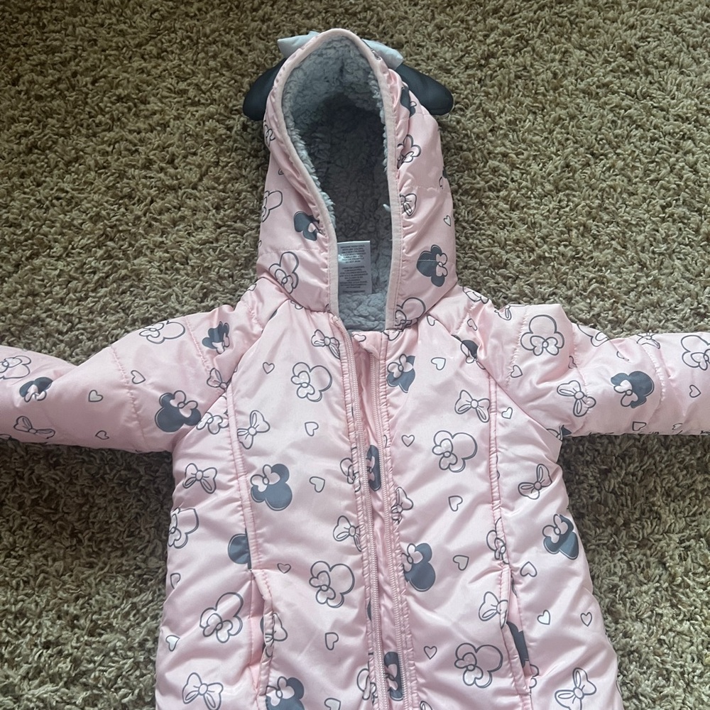 Disney Pink Minnie Mouse Puffer Jacket